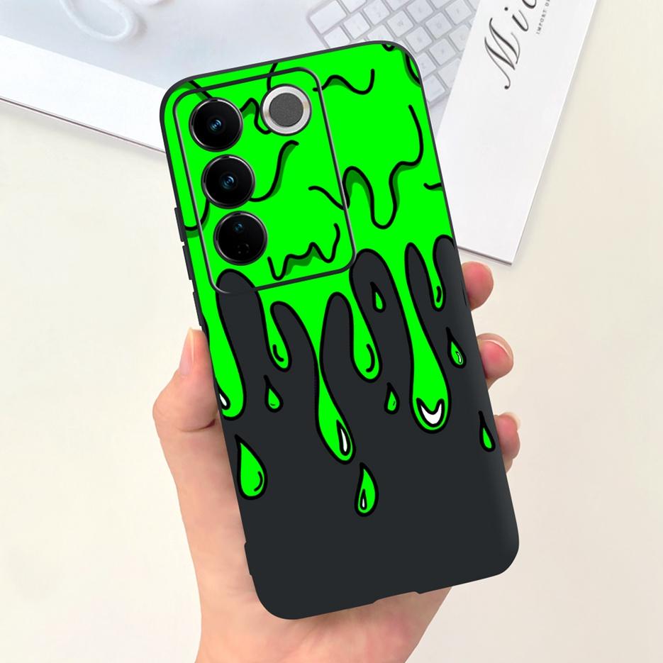 Чехол для Vivo V27 Чехол для Vivo V27e V2237 Милый Модный Расписной Чехол Мягкий Силиконовый Чехол для Телефона Для Vivo V27 Pro V 27 V27e Задняя Крышка Сумки