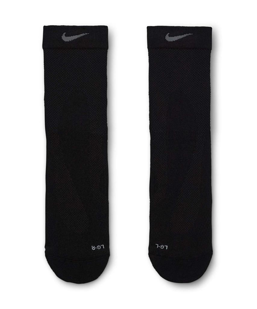 NIKE Running Lightweight Micro Crew Socks (1 Pair) - Black:Pure Platinum:Dark Smoke Grey:Smoke Grey / Ib6114-010