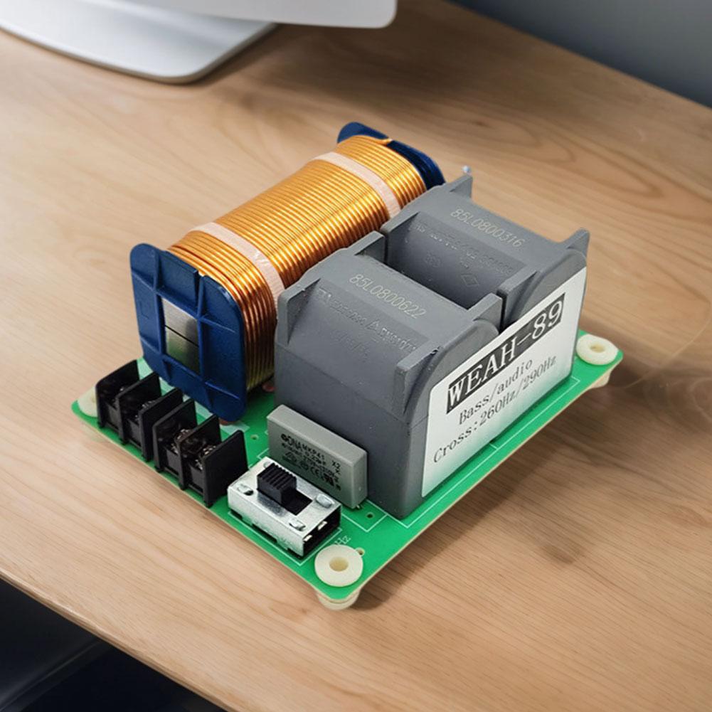 Bass Frequency Distributor 1500W Audio Crossover Filter Crossover Frequency Distributor Divider for Home Theater Car Speakers