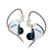 Hifi Kingdom CCA C12 Гибридные Мониторные Внутриканальные Наушники для Музыкантов и Без 5BA+1DD Внутриканальные Гарнитуры, 0,75 мм 2-контактные (Синий микрофон)