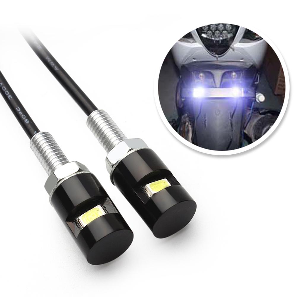 1 Pair 12V LED 5630 SMD Auto Tail Front Screw Bolt Bulbs Lamps Light Source Car Motorcycle Number License Plate Lights