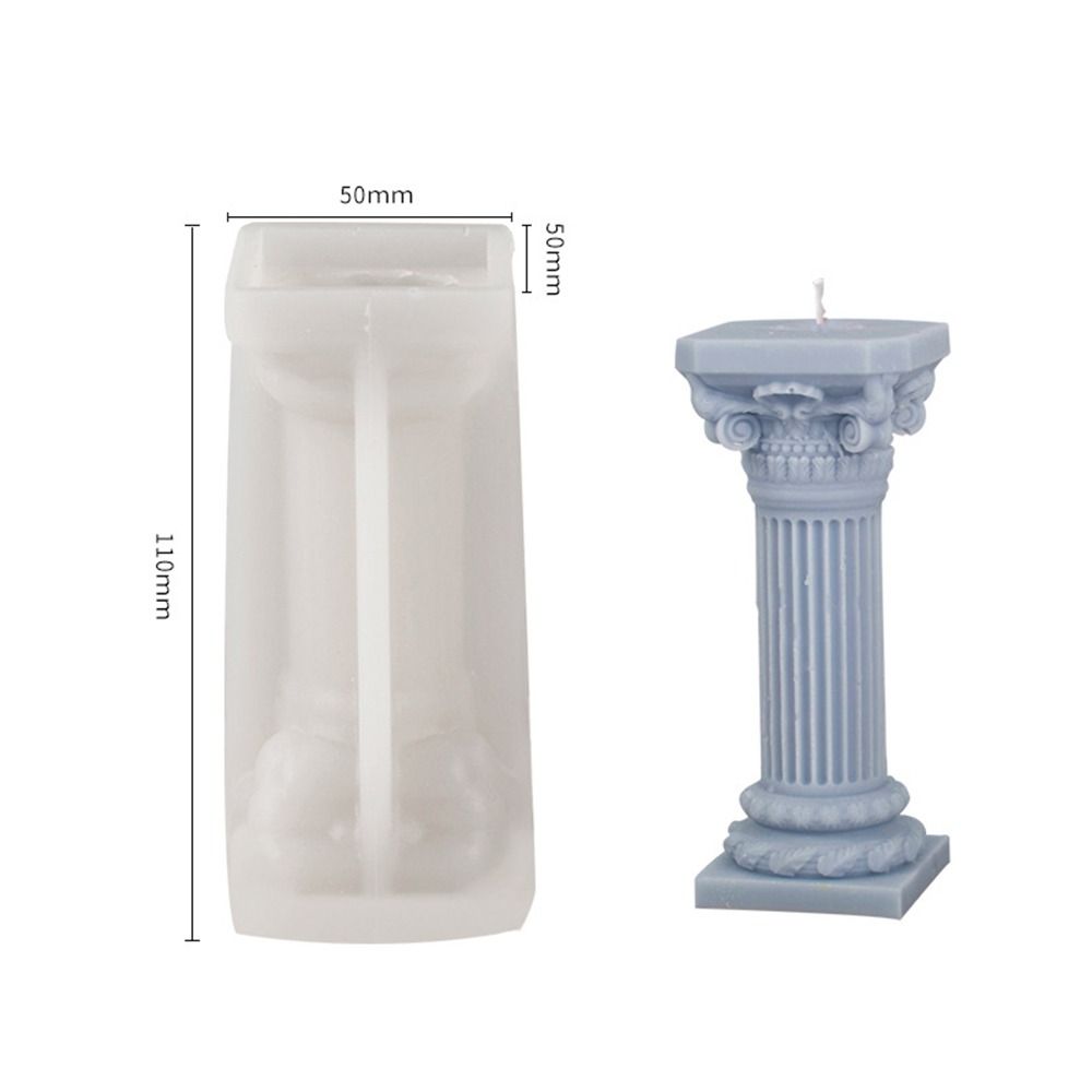 Принадлежности Инструменты для лепки из глины ручной работы Силиконовая римская колонна 3D-арт Восковая форма Форма для торта из смолы Форма для свечи
