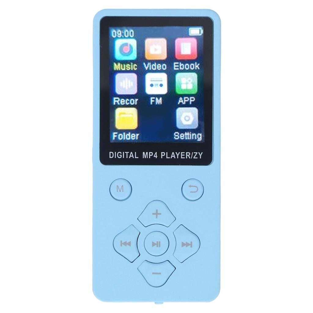 MP4 Player Multifunctional 1.8 Inch Color Screen BT 5.0 MP3 Music Player HiFi Music Player Supports