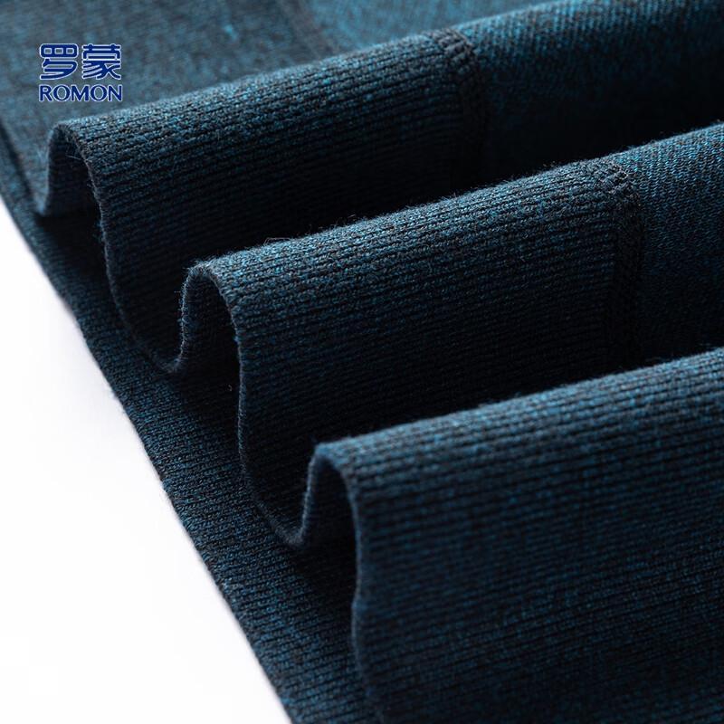 Romon Men's Faux Two-Piece Knit Sweater