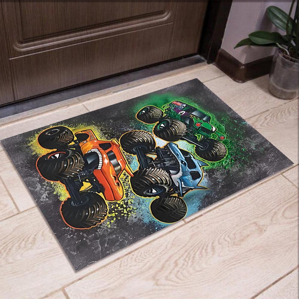 Truck Printed Carpet,Rug,for Office Chair Living Room Bedroom Kitchen Room Decor Gifts.