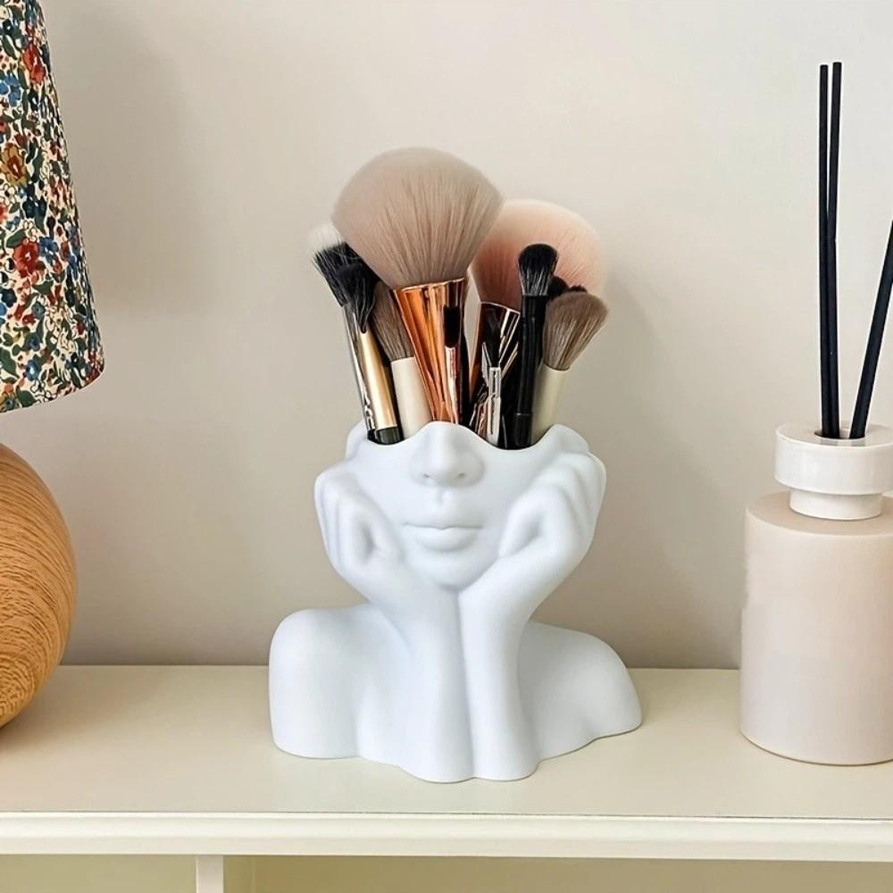 Large Capacity Pen Box Space Saving Makeup Brush Storage Container Home Decorations Dressing Table