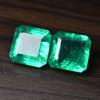 Emerald Cut Natural Emerald Green 19.67 Ct   Loose Gemstone