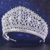 Levery Zircon Beauty Pageant Crown Headwear Bride Jewelry