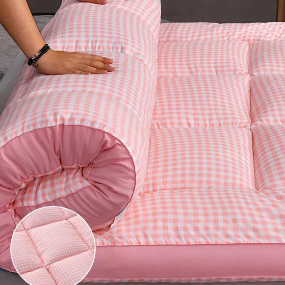 WTEMPO Складной Эластичный Клетчатый Мягкий Матрас Бытовой Гладкий Складной Матрас Недеформируемый Постельный Принадлежности Студенческое Общежитие Арендный Дом Пол Толстый Коврик