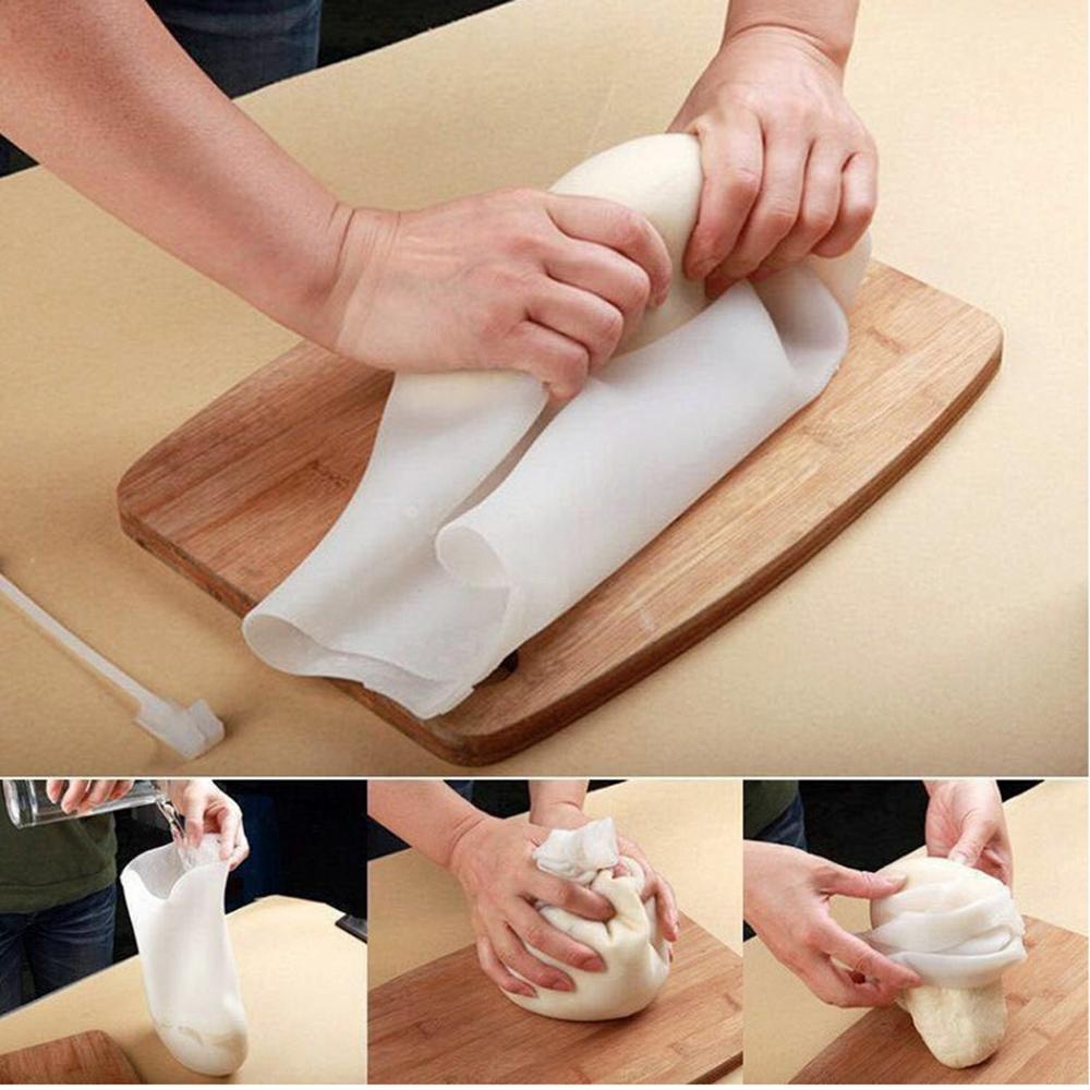 Preservation Multifunction Non-Toxic Silicone Flour Mixing Bag Baking Tool Kneading Bag Dough Mixer