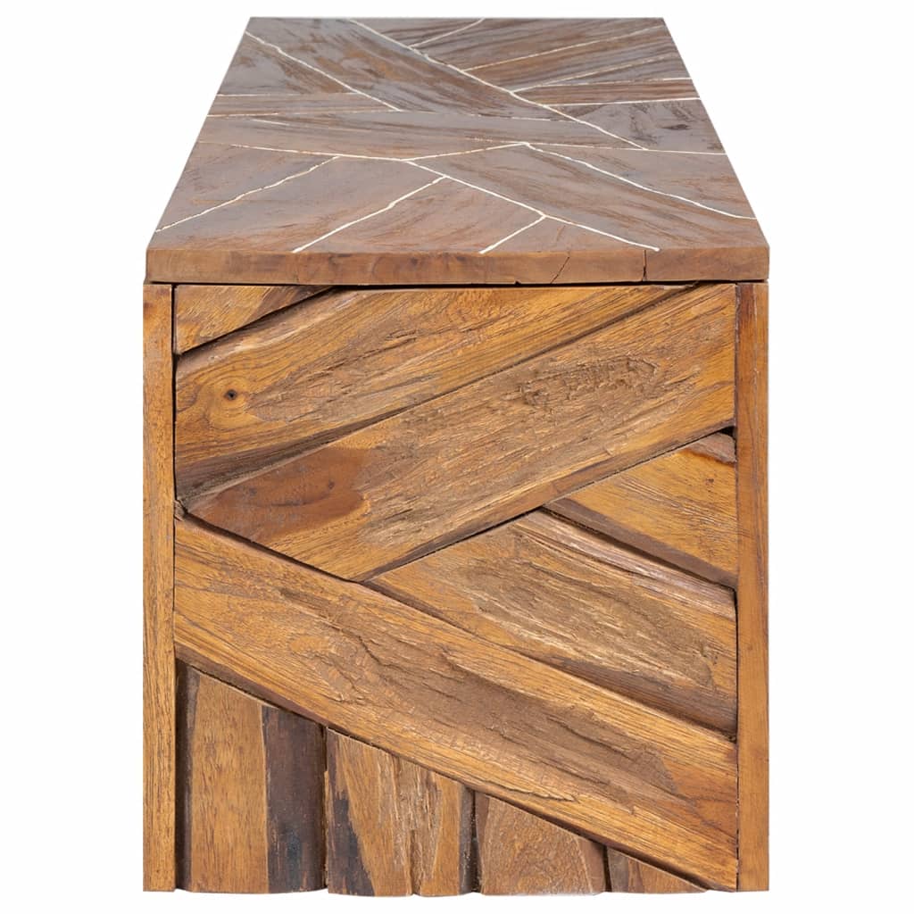 TV Stand 110 x 60 x 38 cm Solid Teak Wood