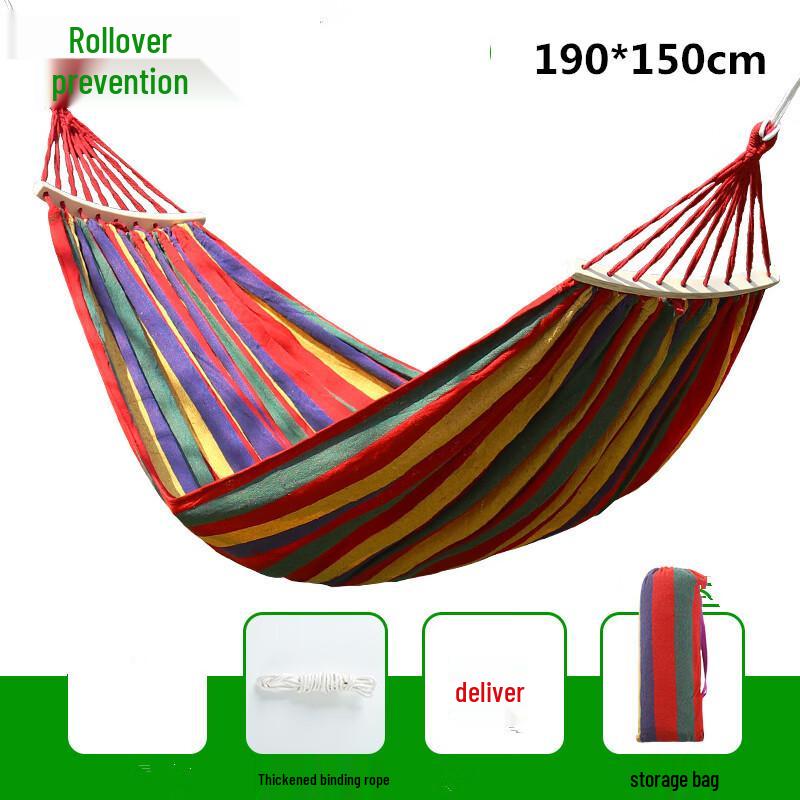 OLOEY Outdoor Double Canvas Hammock