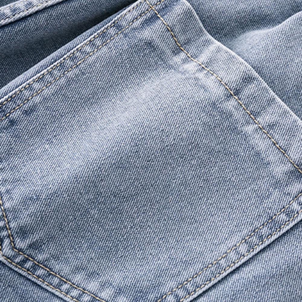 Тонкие / толстые повседневные мужские джинсы Plus Velvet 78% Cotton Drawstring Denim, мешковатые широкие брюки, прямые брюки, спортивные штаны для мужчин в стиле хип-хоп