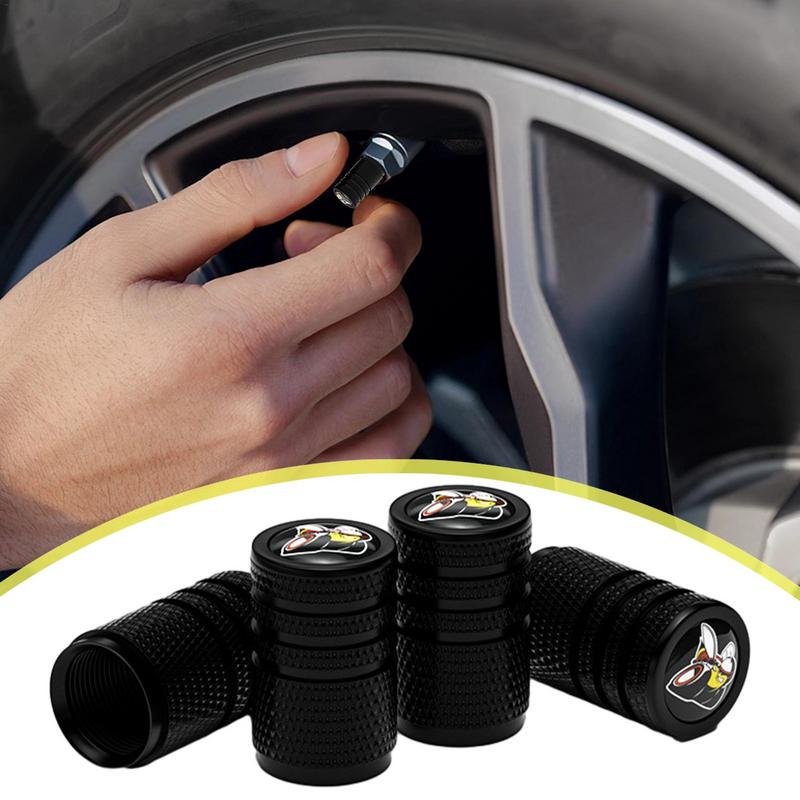 Колпачки штока клапана Уплотнитель для воздуха в шинах Алюминиевый сплав 4 шт. Колпачки для воздуха в шинах Колпачки штока в шинах Колпачки для воздушных клапанов Герметичные, легко устанавливаются