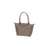 New LONGCHAMP Le Pliage Club Nylon Fabric Long Handle Shoulder Bag Trumpets Women's Brown 2605619P18
