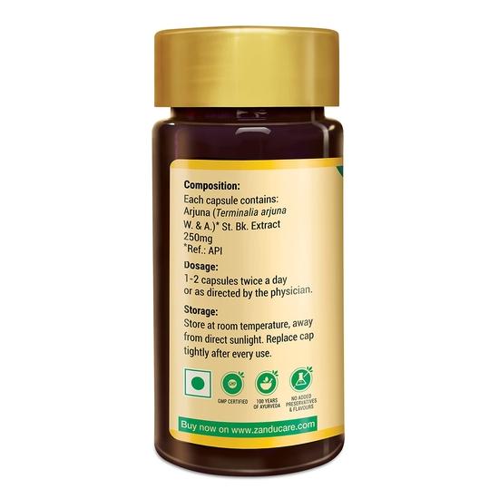 Carbamide Forte Zandu Arjuna Herbal Capsules 60 Veg Capsules