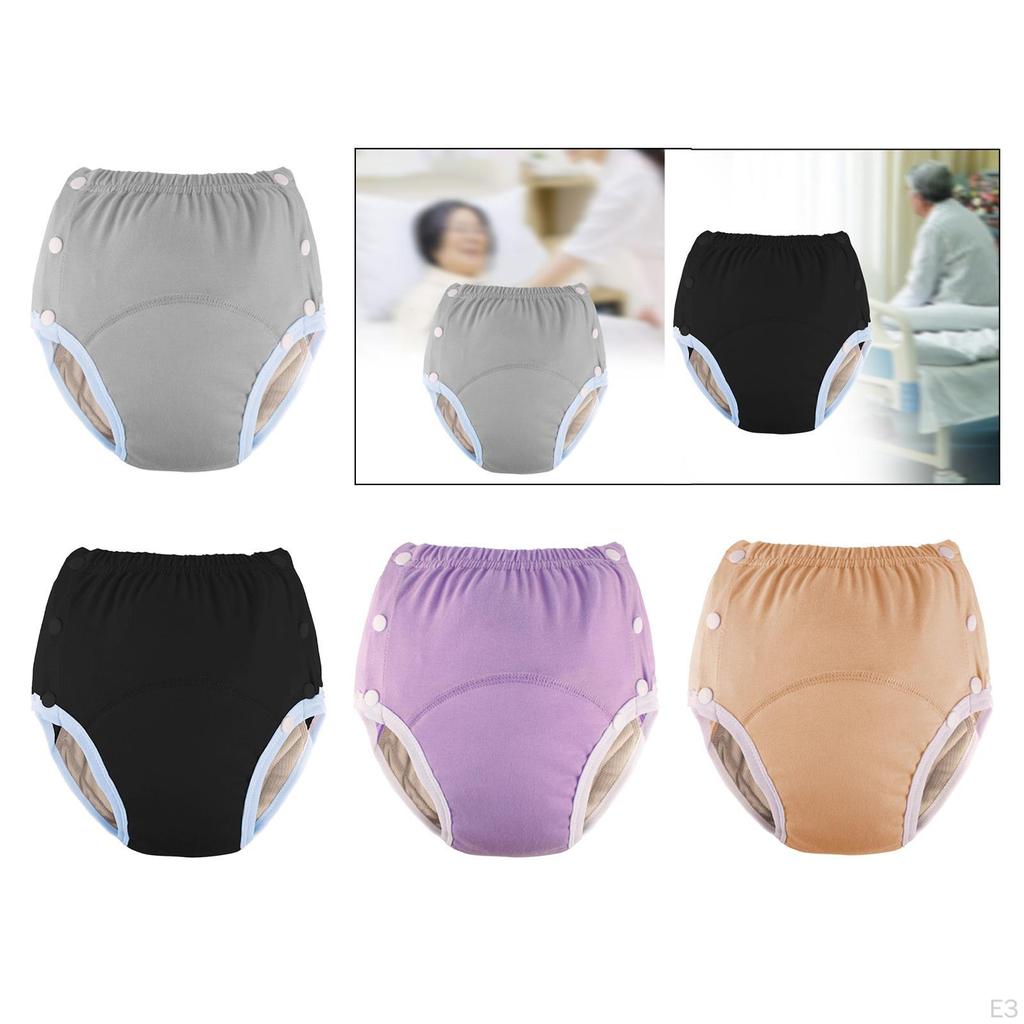 Adult Cloth Diaper Washable Nappy Cover Adjustable Incontinence Pants Waist 66-100cm