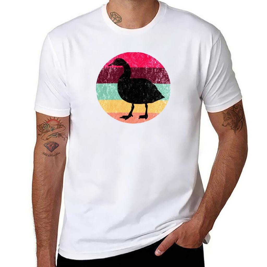 Goose Vintage Sunset Tshirt Relaxed Fit Casual Short Sleeve Top