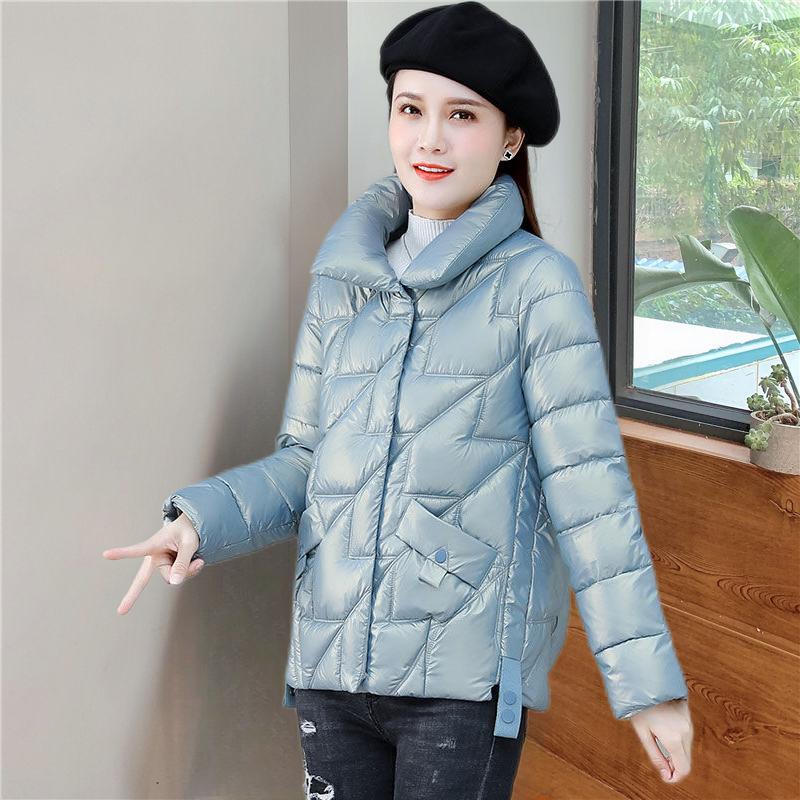 Легкая и тонкая теплая хлопковая куртка с воротником-стойкой нового стиля, не требующая стирки