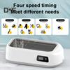 Ultrasonic Cleaning Machine 49000Hz Wave Deep Clean 640ml Stainless Steel Sink 4 Modes Glasses Jewelry Daily Item Cleaner