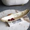 Designer Creative Boat Fruit Plate Ornaments High-end Light Luxury Living Room Modern Model Room Dining Table Tray Soft Decorations