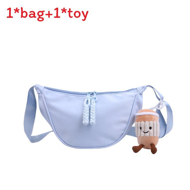 Nylon Duffle Bag For Women Lightweight Casual Singlecompartment With Zipper For Daily Use