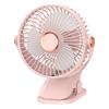Custom Logo Portable Desktop Fan 5-Speed Stepless Adjustable Quiet Cooling Fan with LED Night Light for Office Home