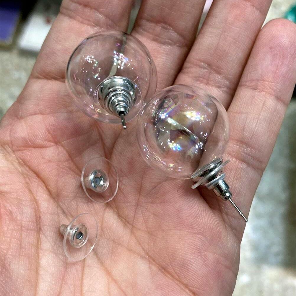 Модные прозрачные акриловые серьги с шариками для женщин, аксессуары Y2k, корейские ювелирные изделия, свадебные серьги, бижутерия, очаровательное украшение для молодой девушки