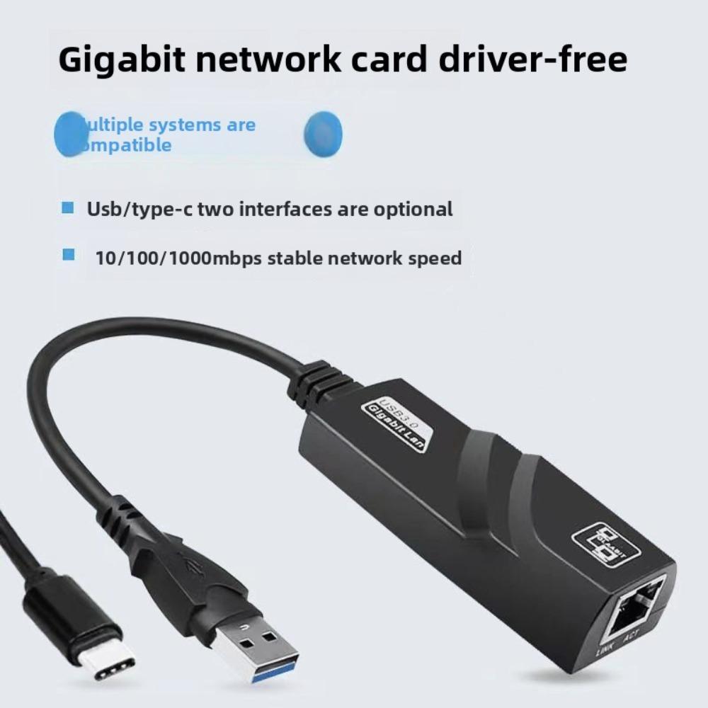 USB Gigabit Ethernet адаптер Plug and Play 3 0 в RJ45 конвертер для ноутбука телефона ТВ-приставки проводная сетевая карта