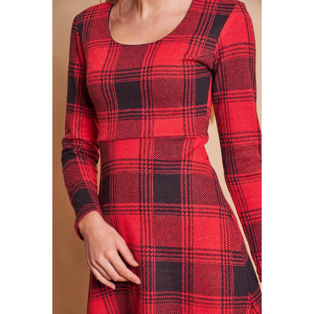 Зимняя юбка с рисунком, платье из гибкой ткани Kilos из шерсти, черная диагональ