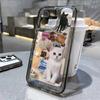 Мягкий чехол для телефона с изображением милого кота и животного для iPhone 11, чехол для iPhone 15 Pro 12 13 14 Pro Max XR XS Max X 7 8 Plus SE 2020, прозрачный чехол Y2k
