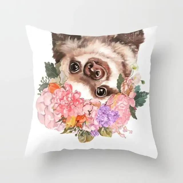 Мультфильм Животное Единорог Украшения Наволочка Подушка Чехол Для Дома Жираф Диван Машина Лама Альпака Вечеринка