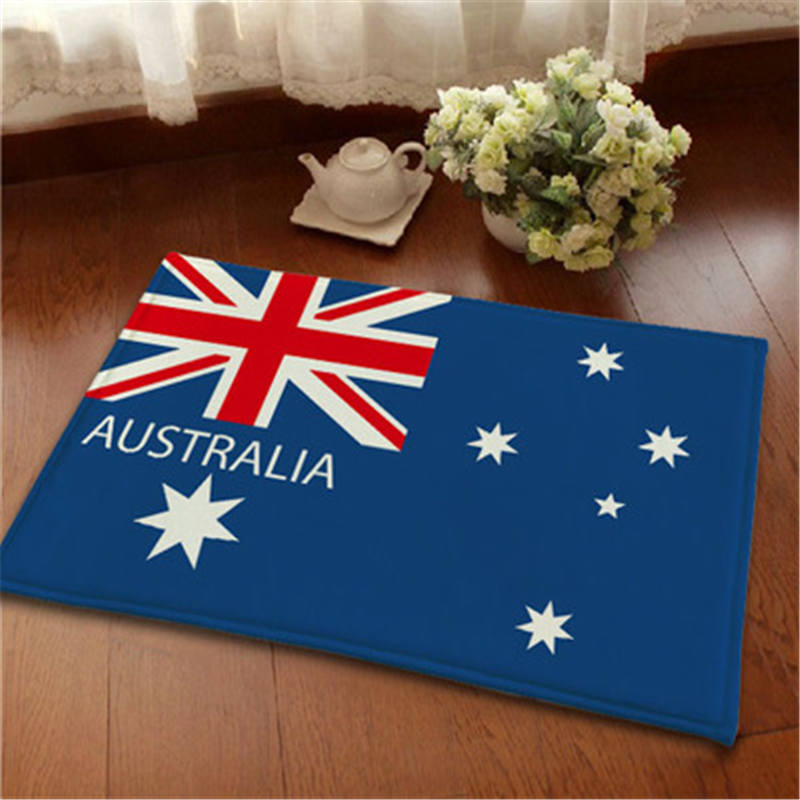 National Flag Floor Mat Entrance Shoe Changing Area Foot Mat Dirt Resistant and Non Slip Mat Washable Bathroom Floor Mat