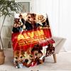 Custom Name Alvin and the Chipmunks Theme Printed Blanket - Perfect for Couch, Bed, Travel & Outdoor Use | Machine Washable, Cozy & Durable.