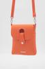 Women's Stylish and Useful Shoulder Bag Orange Rolax Faux Leather Crossbody Phone Bag