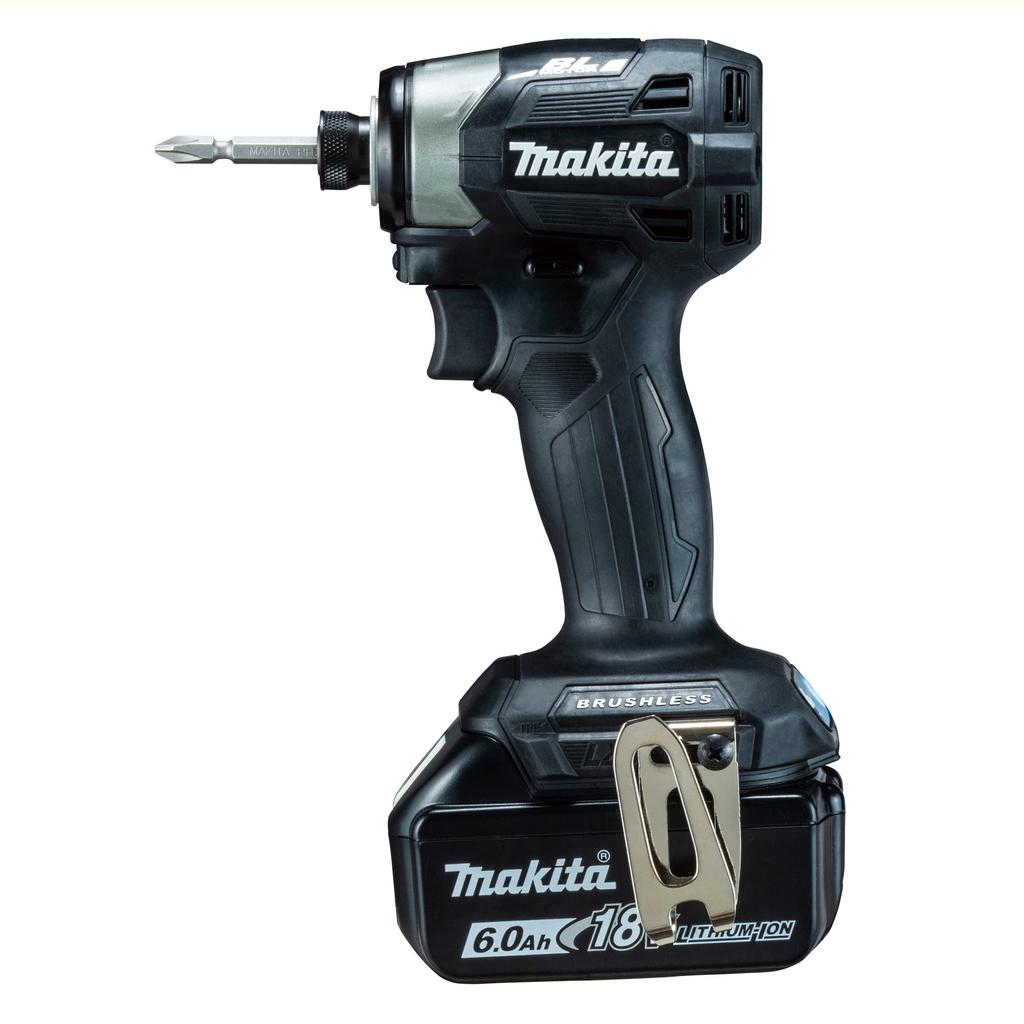 Makita Cordless Impact Driver 18V Includes 2 and Case (Black) 6Ah, Batteries, Charger, (TD173DRGXB)