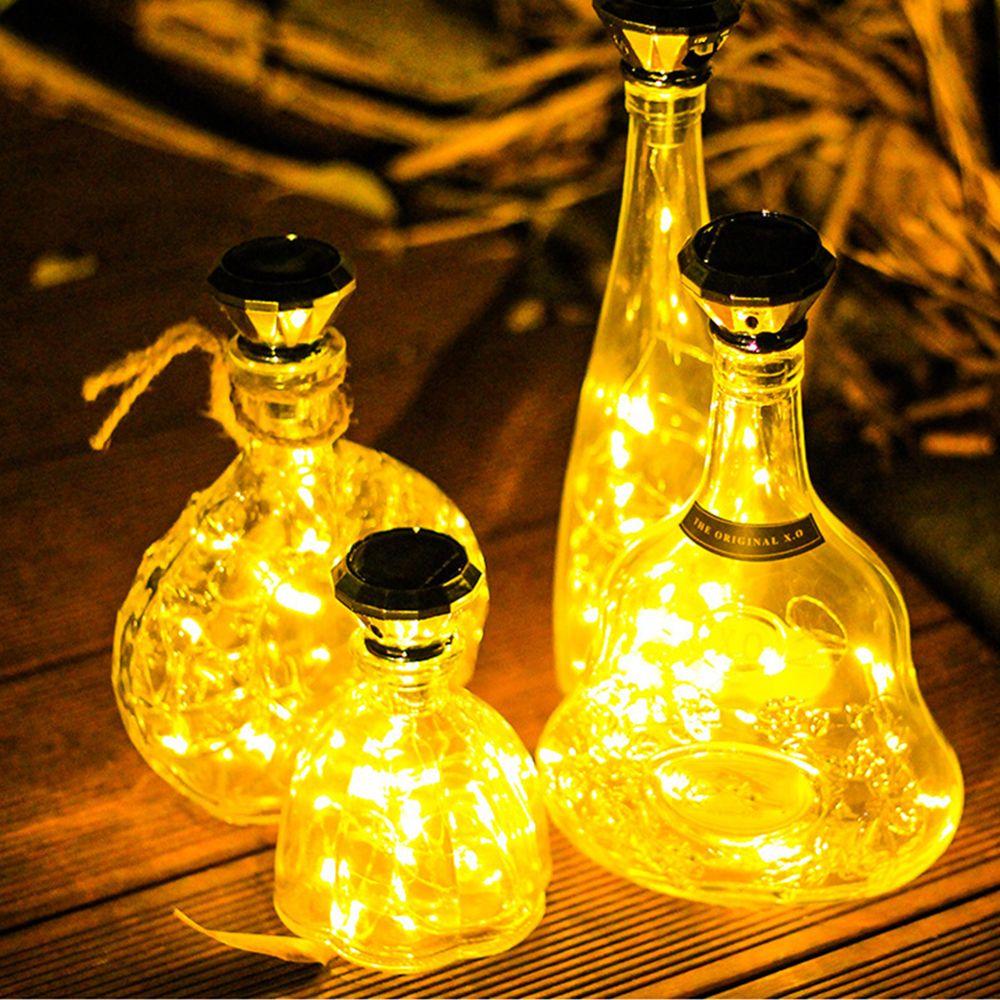 Солнечный свет для винных бутылок, солнечный гирлянда, солнечный ночник, винная бутылка, лампа на открытом воздухе