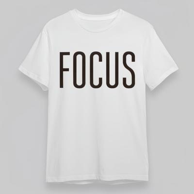 Мужская футболка большого размера Классическая с графическим принтом Bold Black Lettering Хлопковая