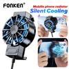 FONKEN Universal Mini Mobile Phone Cooling Fan Radiator Turbo Hurricane Game Semiconductor Radiator Heat Sink Cooler