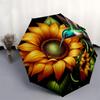 1pc Hummingbird Sunflower Floral Artwork Umbrella with Plastic Handle,Suitable for All Seasons Home Travel Outdoor UmbrellaDD1242
