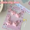 1 шт. милый брелок для ключей в виде звезды свиньи, мультяшная розовая кукла-свинка, кулон, брелок для рюкзака, подвески, украшения для автомобиля, сумка, аксессуары
