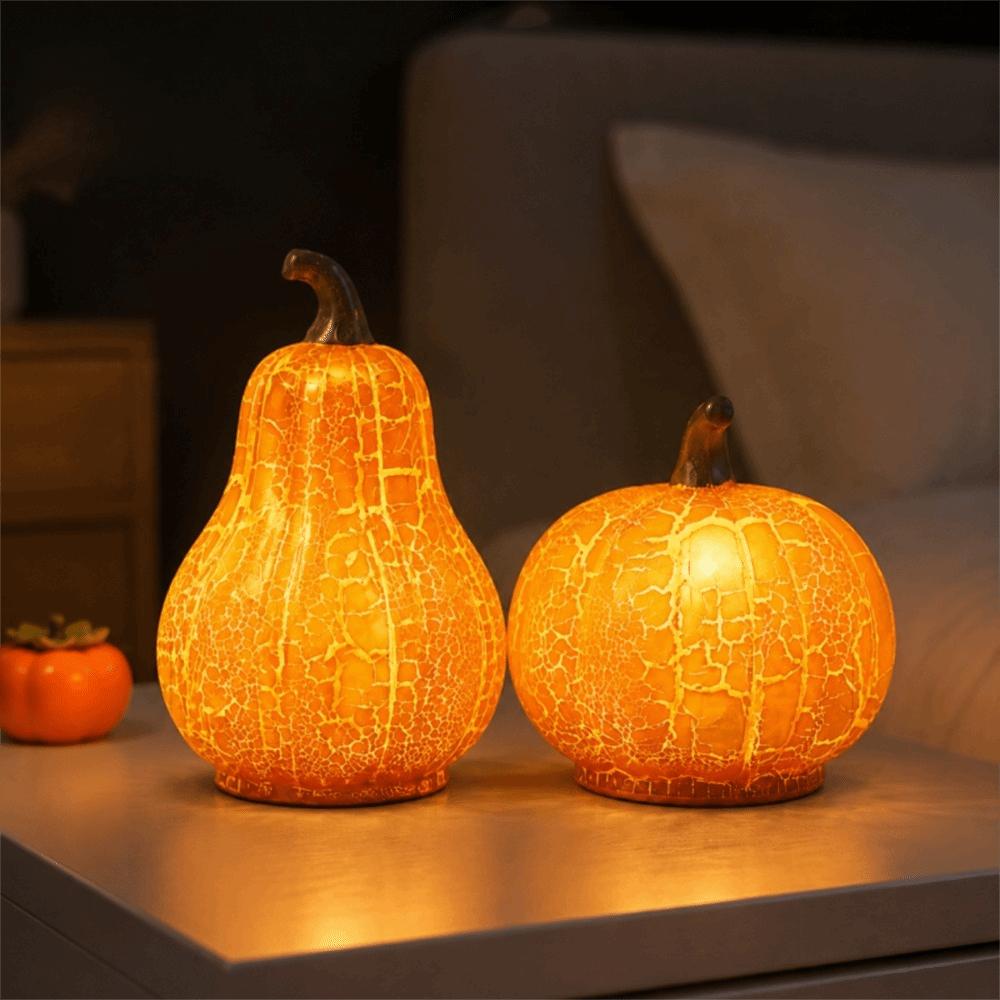 Simulated Halloween Pumpkin Lamp Glowing Table Pumpkin Ornament Pumpkin Night Light Bedroom