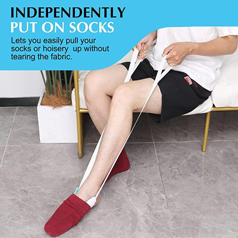 Portable Foot Brace Sock Slider Aid Kit No Blending Stretching Stocking Helper Tool Set for Pregnancy Injuries Elderly Patient