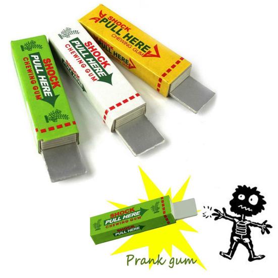 Funny Electric Shocking Shock Chewing Gum Mud April Fool's Tricks Joke Gadget