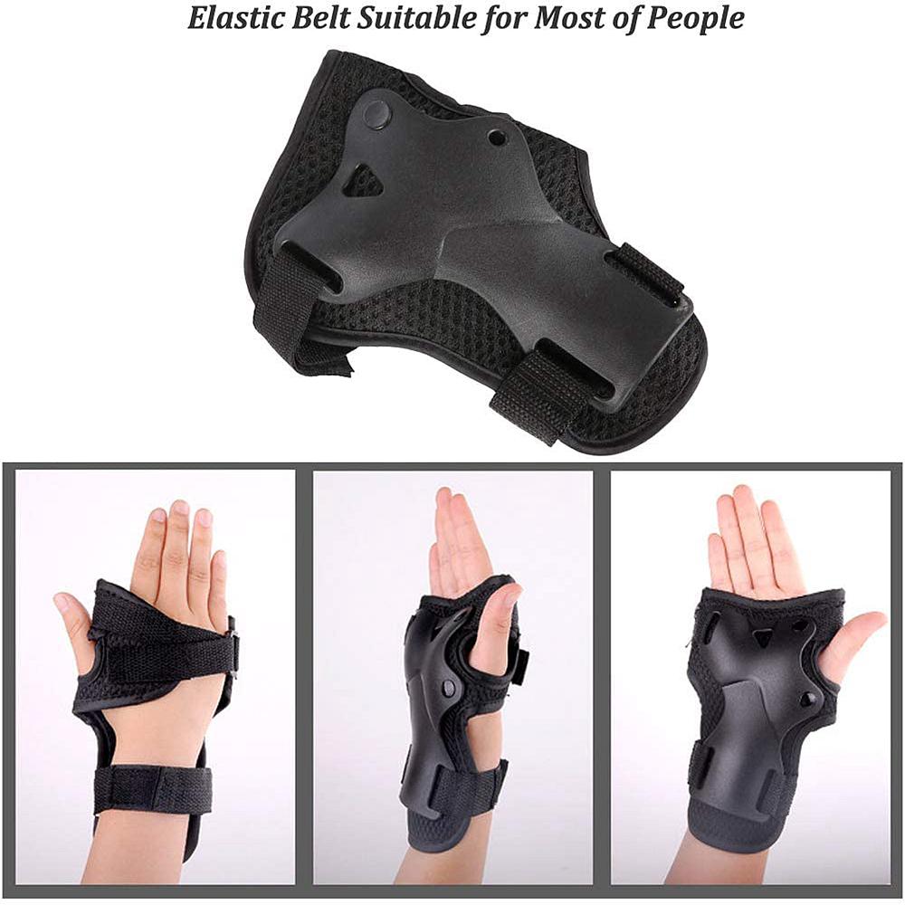 Защитное снаряжение для катания на скейтборде, роликовых коньках, налокотники, наколенники, защита запястья, защита для шлема для езды на велосипеде для детей и взрослых