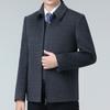 Men's Double-sided Cashmere Jacket Autumn and Winter Middle-aged Dad Casual Woolen Coat Business Lapel Short Top