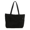 2024 Fashionable Large Capacity Canvas Tote Bag Stylish Commuter Shoulder Bag In White Gray Black Khaki Colors