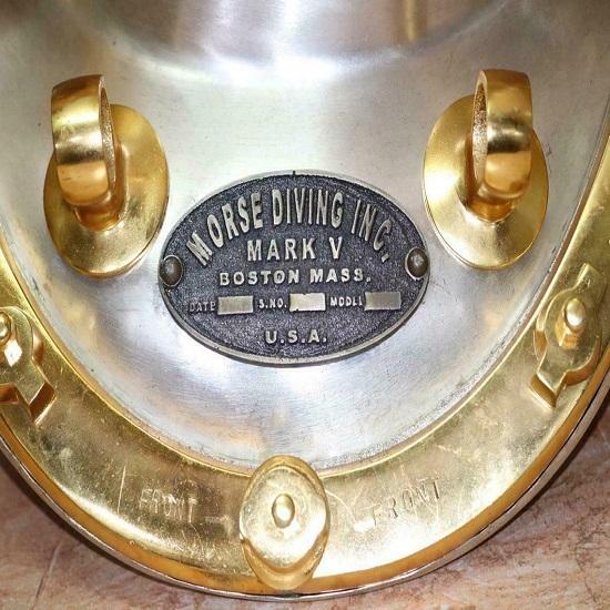 Водолазный шлем ВМС США Boston Copper Brass Divers Mark V Тяжелая чистая медь Латунь
