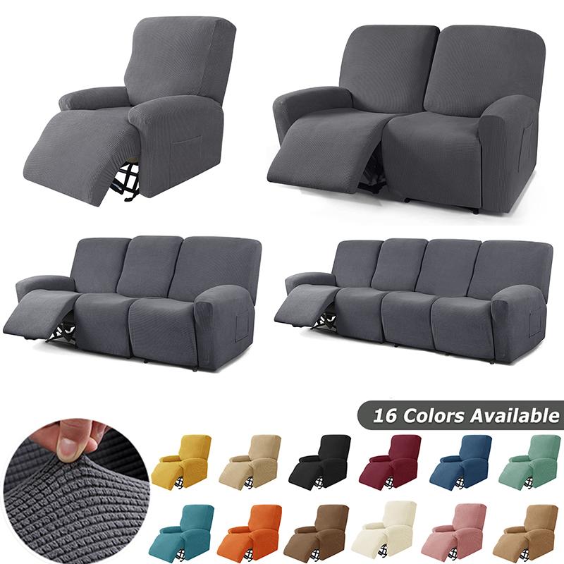 Knitted Recliner Sofa Covers Lazy Boy Relax Armchair Cover Elastic Sofa Protector Lounge Home Pets Anti -Scratch
