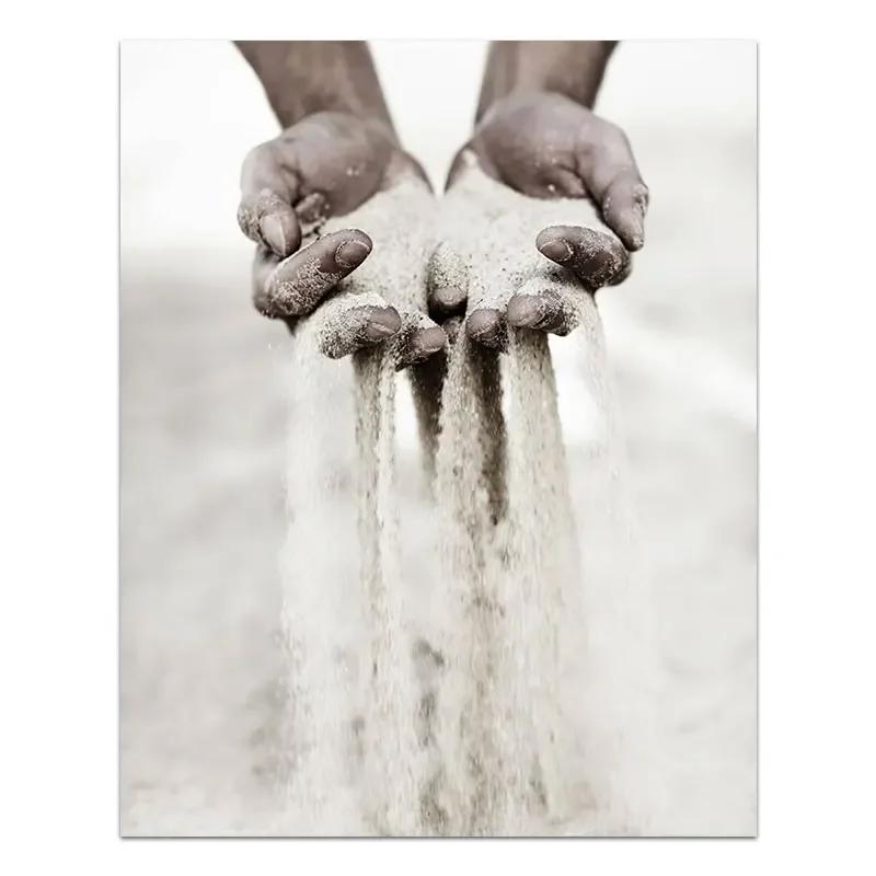 Черно-белая романтическая картина на холсте «Рука в руке» Постер Цитаты о любви Настенный принт Модное изображение Пары Влюбленные Декор комнаты